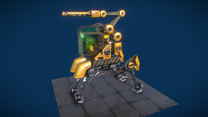 Mecha Alien Robot 31 3D Model