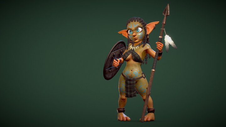 Goblin Girl 3D Model