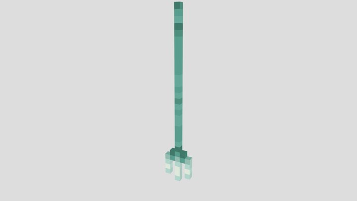Minecraft trident 3D Model