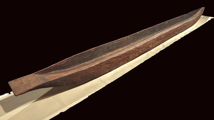 Modelo 3D canoa Rio Napo - Museo de América 3D Model