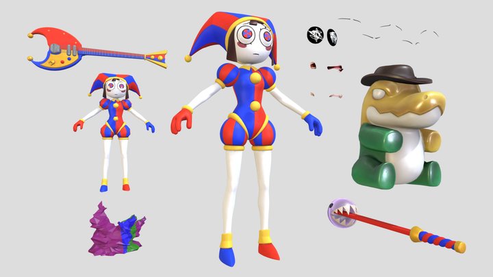 Pomni | Fortnite | Digital Circus 3D Model