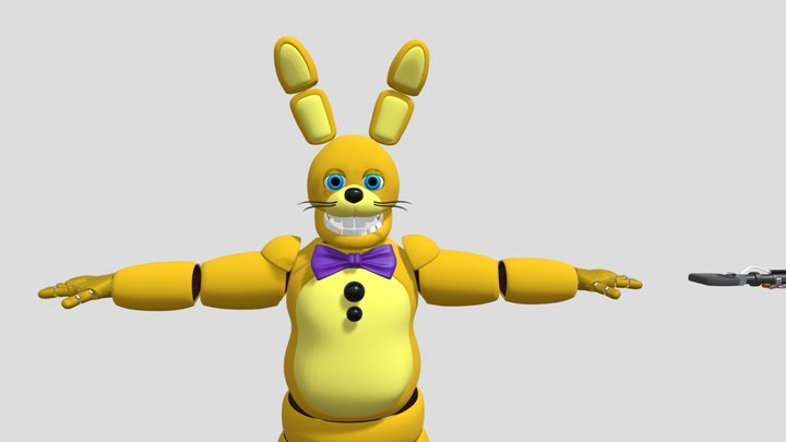 My version of springbonnie (The Yellow Rabbit) 3D Model