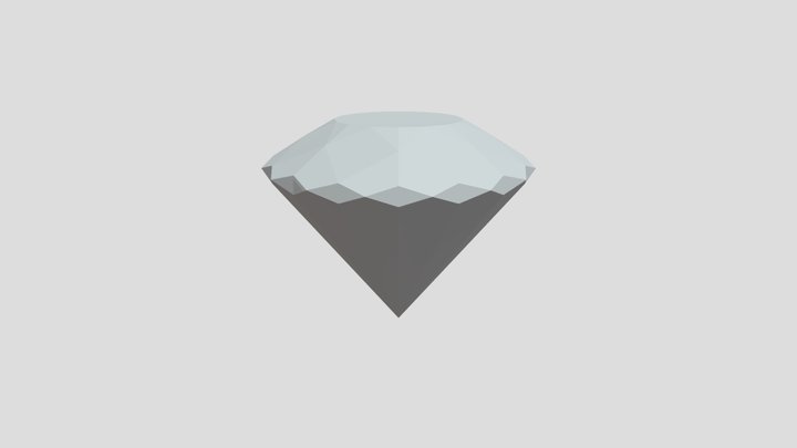 3D Diamond - Base Mesh 3D Model