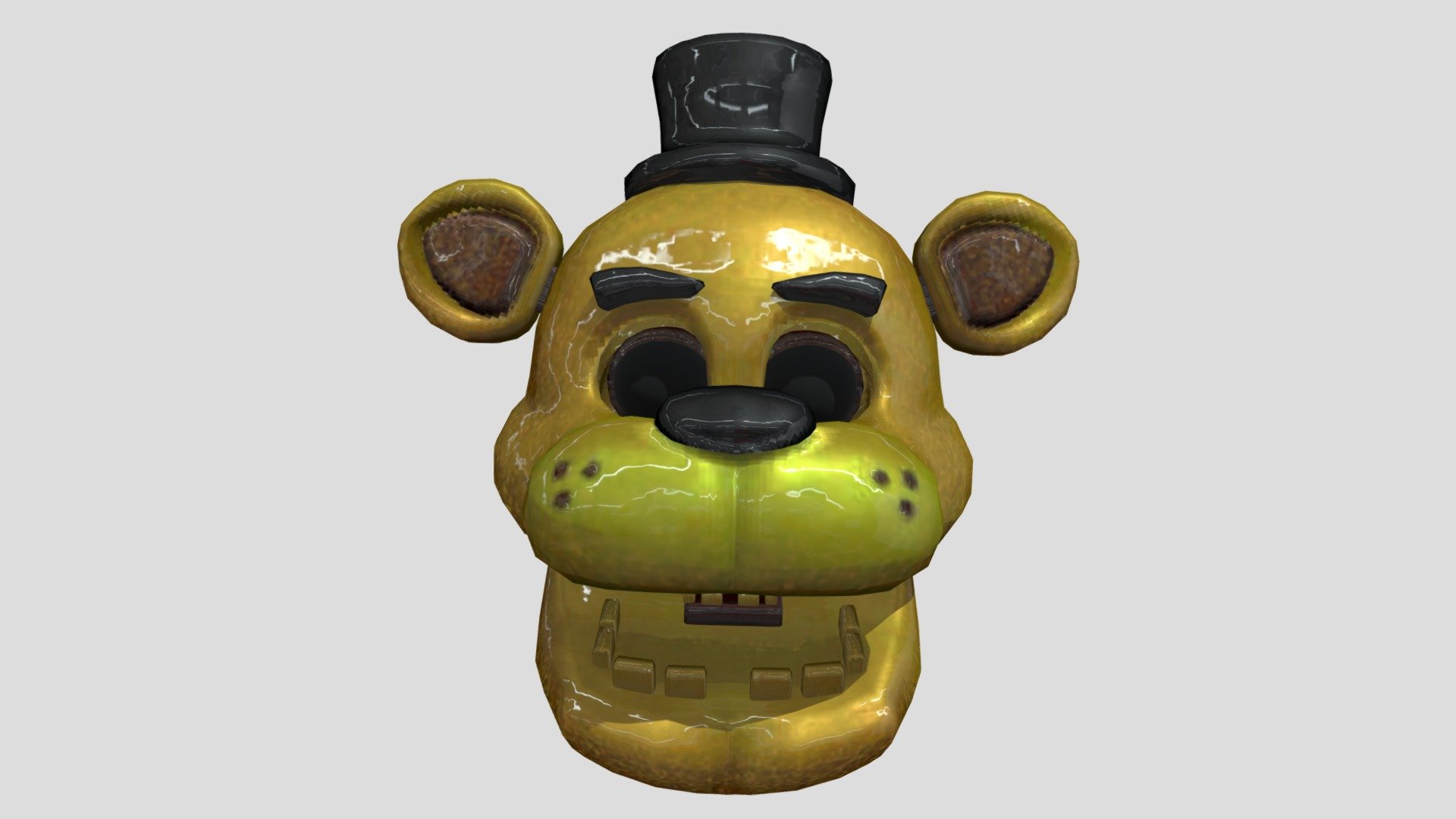 FNaF Withered Golden Freddy Download Free 3D Model By , 55% OFF