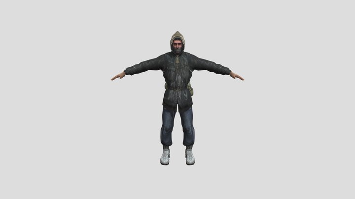 Stalker Bandit zombie 3D Model