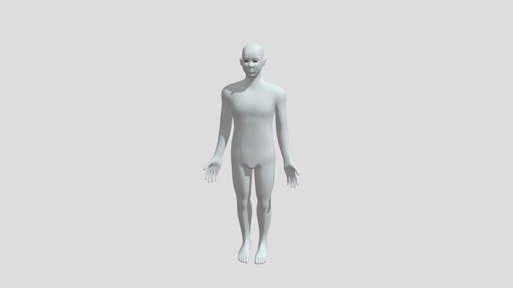 Body Mesh (My first work in Maya) 3D Model