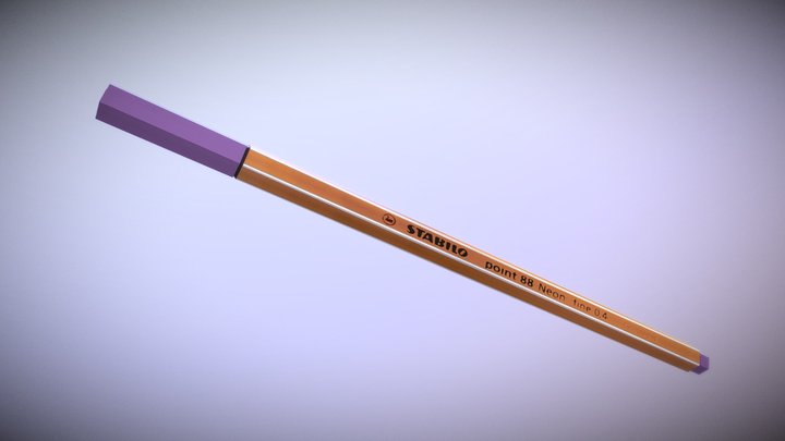 Fine Point Pen 3D Model