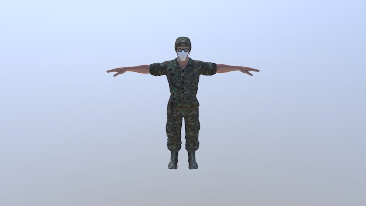 Soldier Without Weapons 3D Model