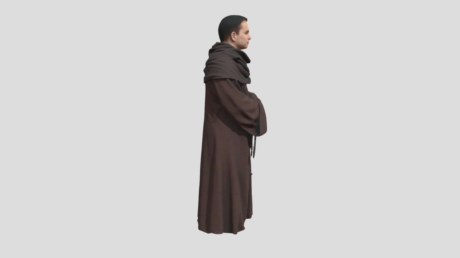 Monk Robe by Tripo - Download Free 3D model by TripoAI-user (@AI3Duser1 ...