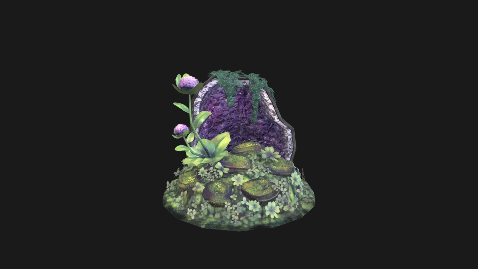 Overgrown Geode - 3D model by KVereb [ccf6109] - Sketchfab