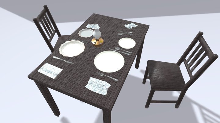 Kitchen Scene 3D Model