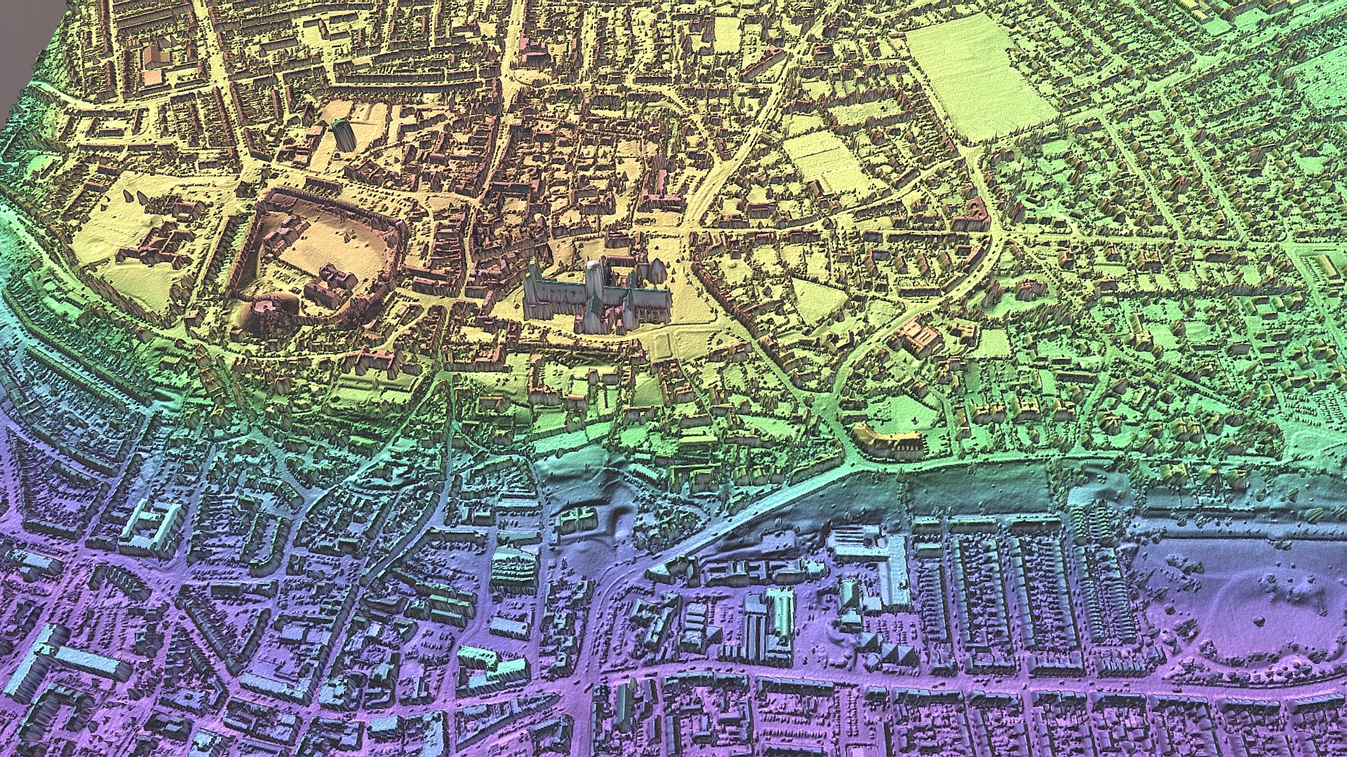 Lincoln - Lidar image of this historic city - 3D model by Altogether ...