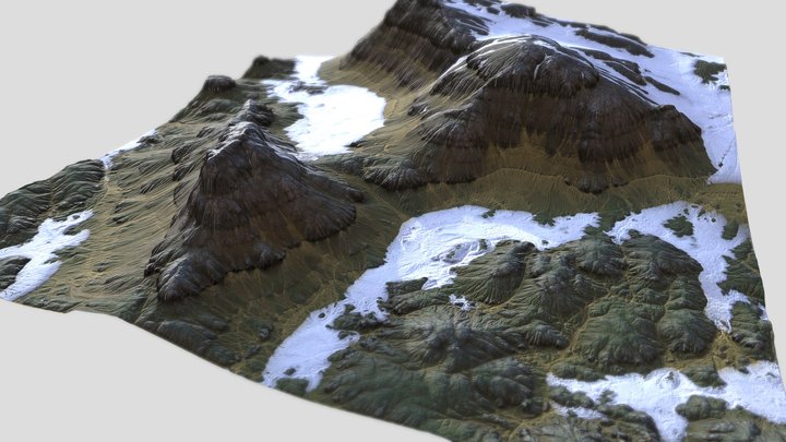 Snowy Highlands 3D Model