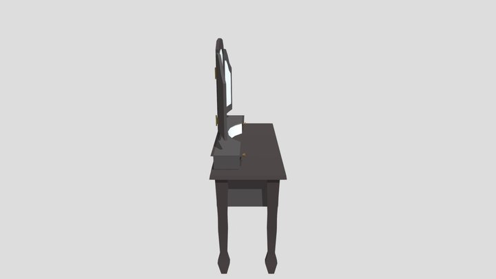 Make Up Table New 3D Model
