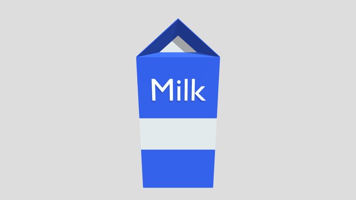 Karlson's Milk Carton (Free 3D Download) 3D Model