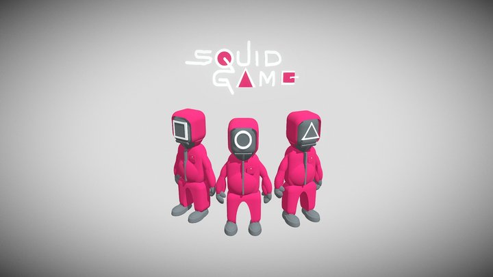 Squid Game Men 3D Model