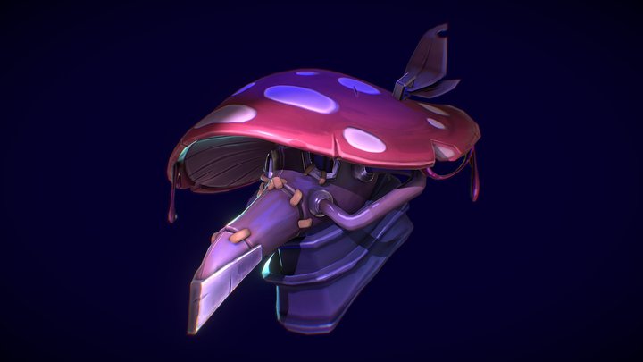Spore plague doctor mask 3D Model