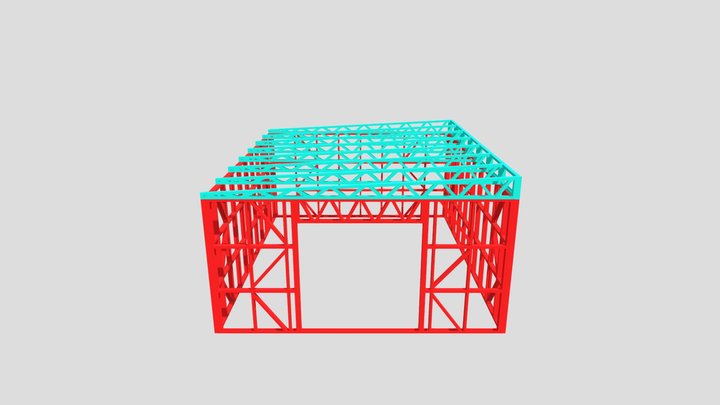 D Shed 5000 x 6000 3D Model