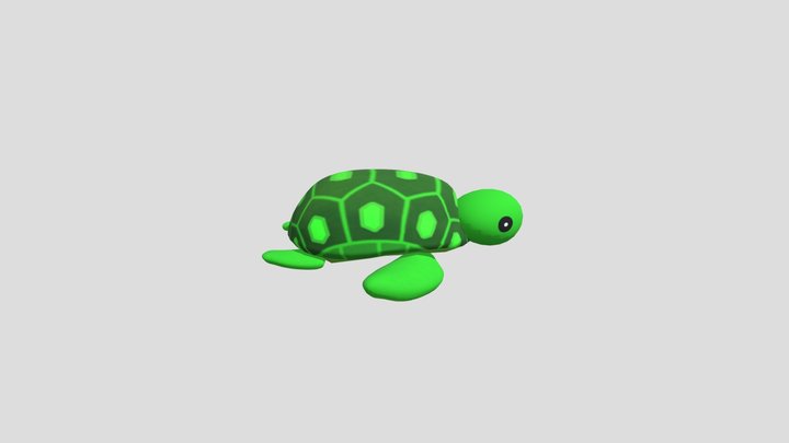 Turtle Animation 3D Model