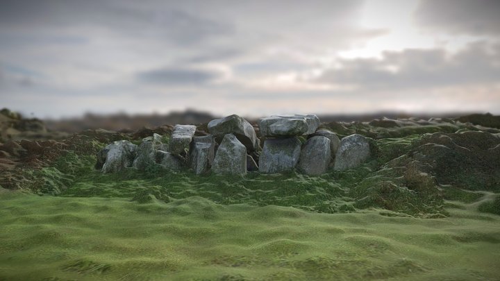 Menhir Site in Bretagne 3D Model