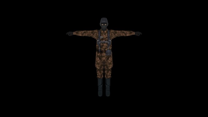PSP MGS Portable Ops Gurlukovich Soldier – Modello 3D gratuito STL