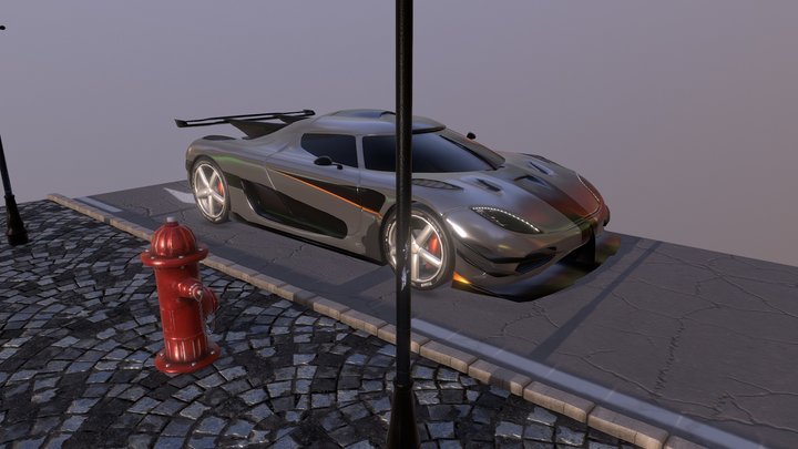 Car inspired on Agera 3D Model