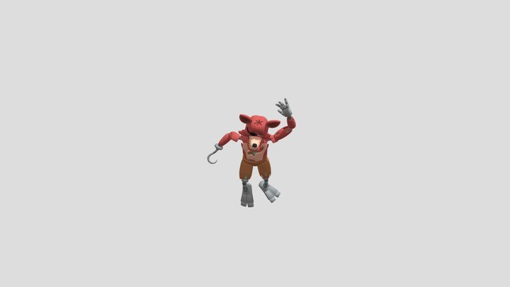 Foxy Death 3D Model
