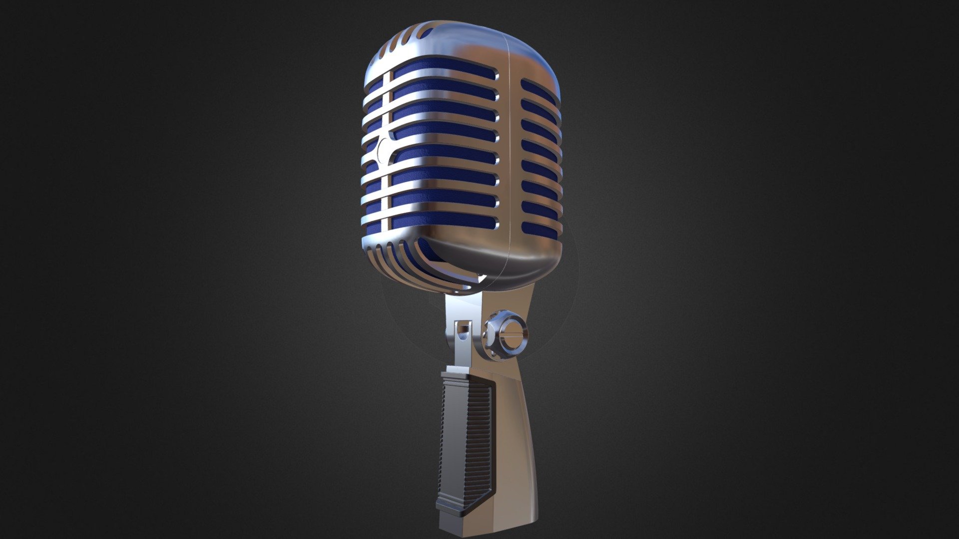 vintage microphone - 3D model by Manfred Kostka (@manfredkostka ...