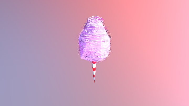Cotton Candy 3D Model