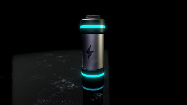 Sci-fi Energy Cell 3D Model
