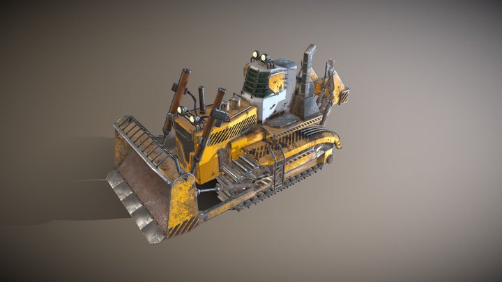 Bulldozer 3D Model