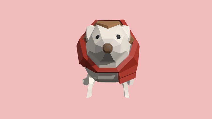 Cozy Hedgehog 3D Model