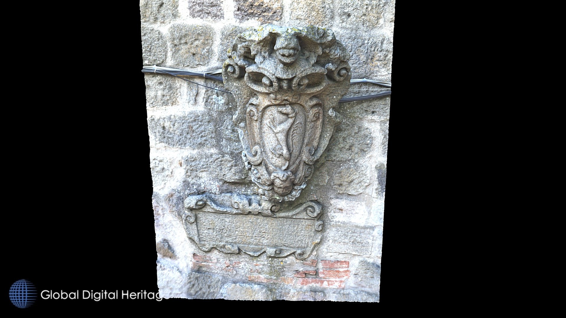 Stone Shield, Aldobrandeschi Castle. Arcidosso