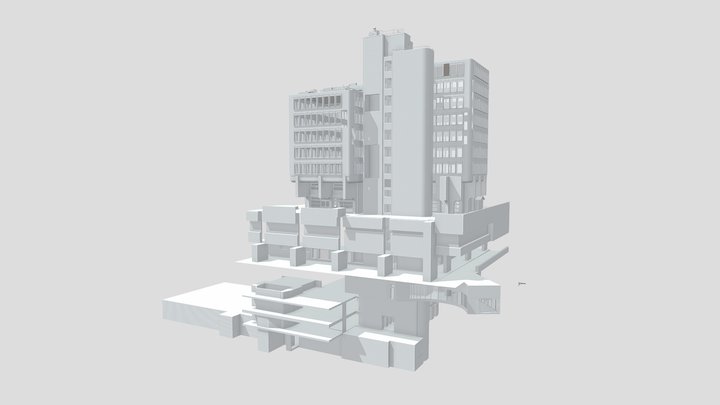 Brugg AG, Einkaufszentrum Neumarkt 3D Model