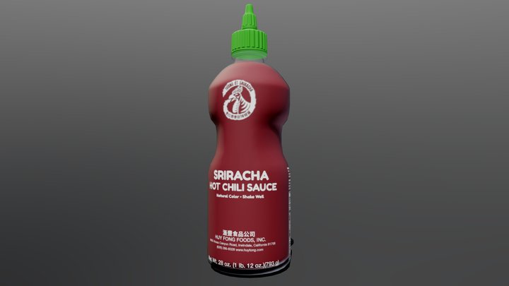 Sriracha Redesign 3D Model