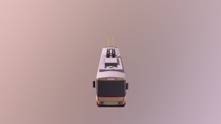 Skoda 14Tr Trolleybus 3D Model