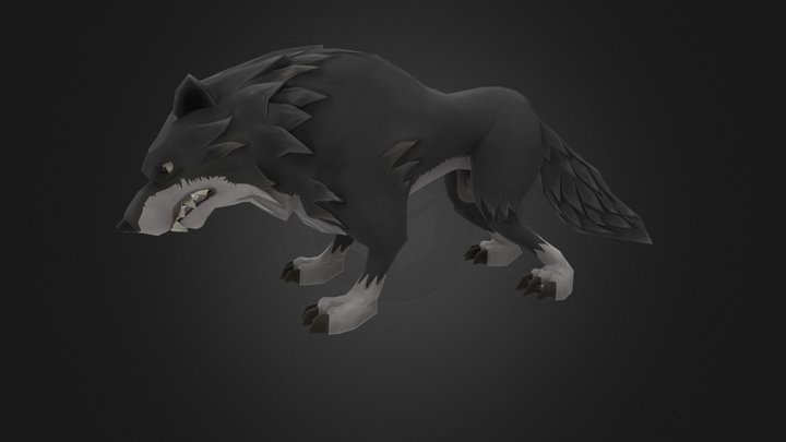 Wolf+anim 3D Model