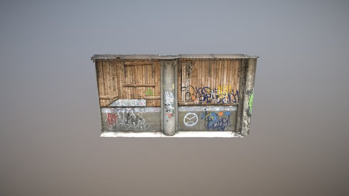 Graffiti_wall_01_Litovka 3D Model