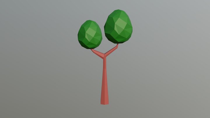 Free Lowpoly Tree 3D Model