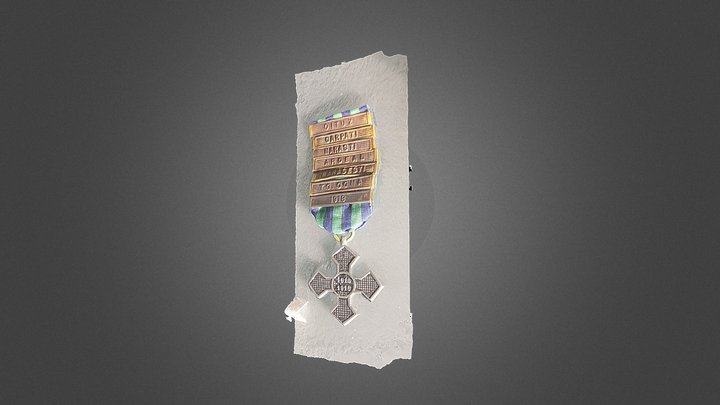 Crucea comemorativă a războiului 3D Model