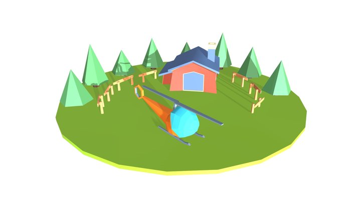 Diorama "Avalanche" 3D Model