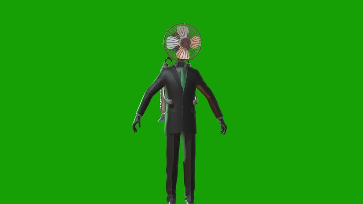 Large Fanman 3D Model