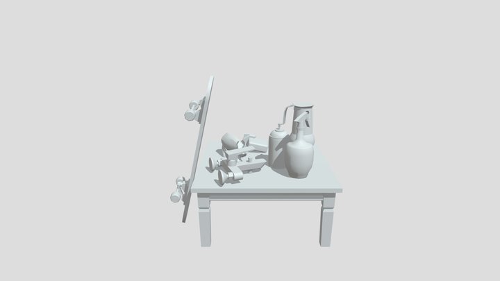 Blocking 10 Items XYZ 3D Model