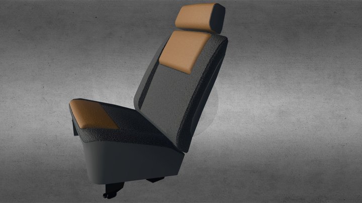 Car seat (in front of) 3D Model