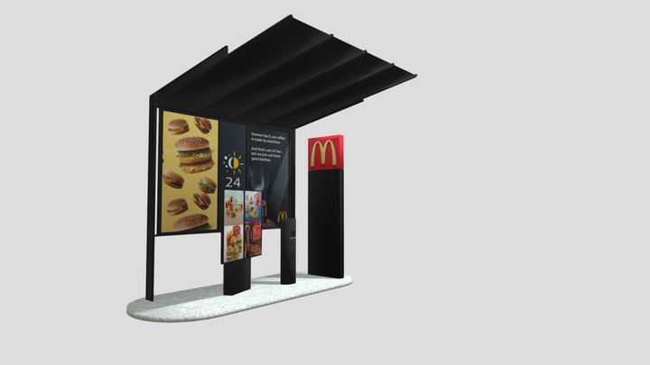 McDonalds_Drive Thru 3D Model