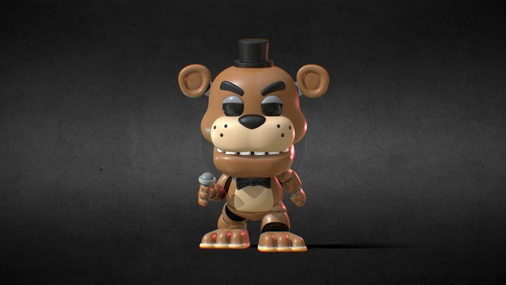 Funko POP! Fnaf 1 Freddy - 10th Anniversary 3D Model