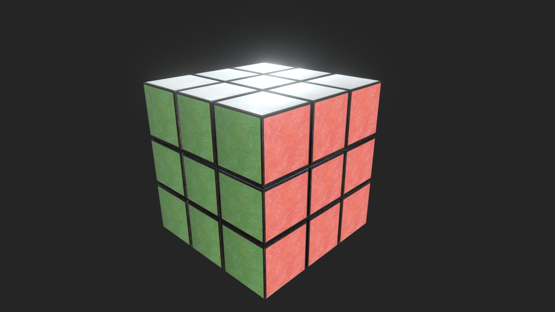 Simple Rubix Cube - Download Free 3D model by Blender3D.