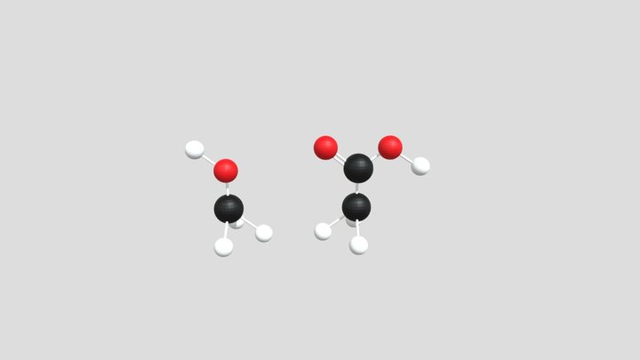 Реакция этерификации – Modelo 3D gratuito STL