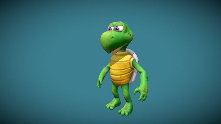 Stylized Turtle 3D Model