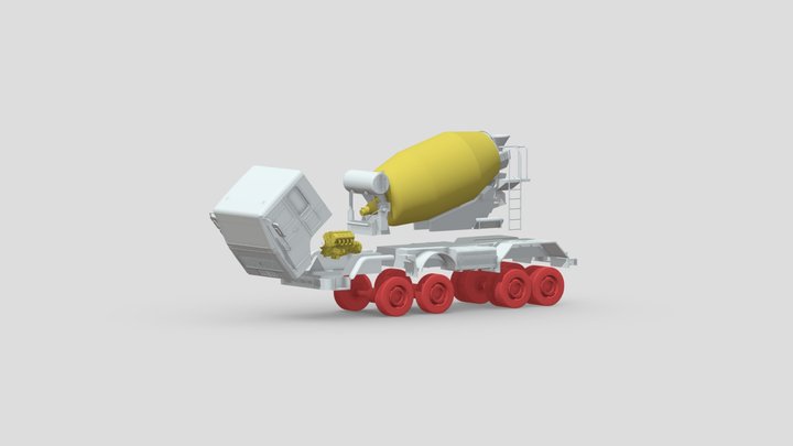 Exploded Truck 3D Model